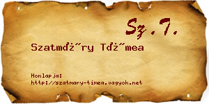 Szatmáry Tímea névjegykártya